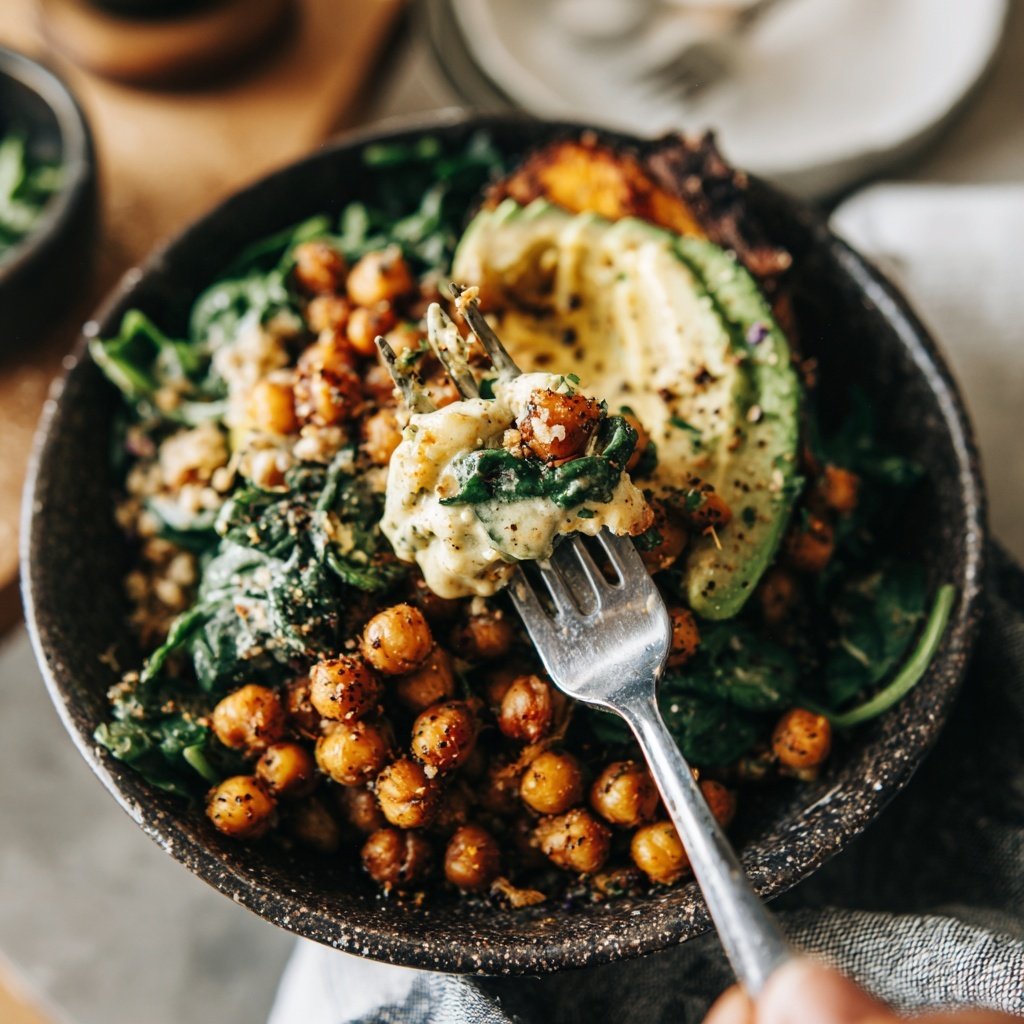 Buddha Bowl mit Süßkartoffeln