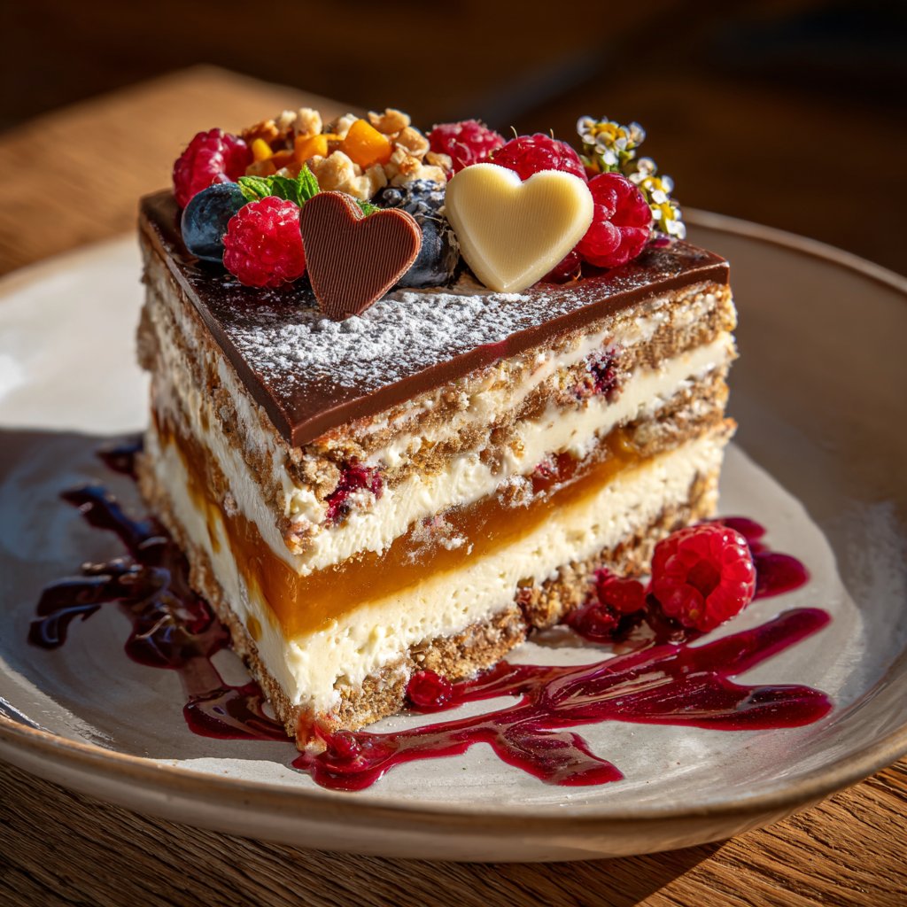 Dessertplatte für Verliebte