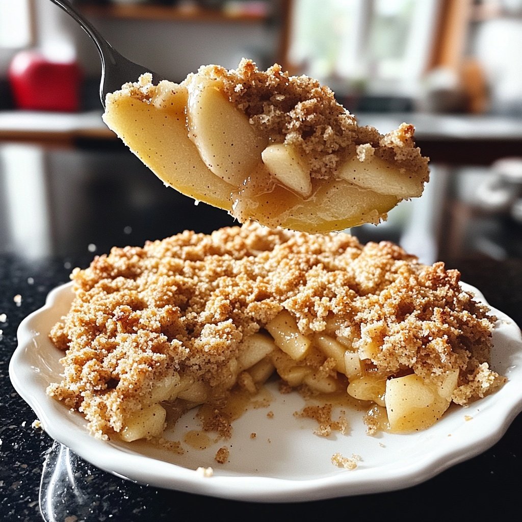 Veganer Apfel-Crumble