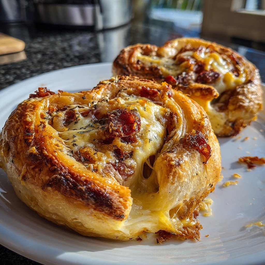 Blätterteig-Herzen mit Käse