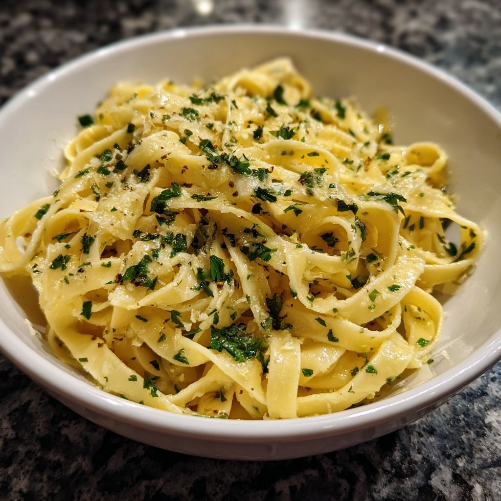 Tagliatelle mit Zitronenbutter