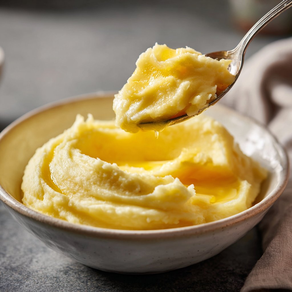 Süßkartoffelpüree mit Butter