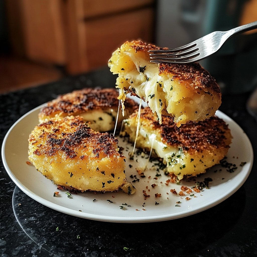 Kartoffelfrikadellen mit Schafskäse