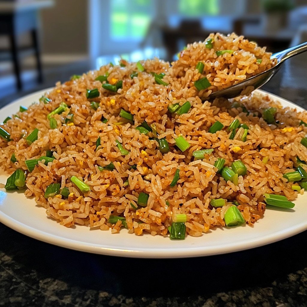 Gebratener Reis mit Frühlingszwiebeln