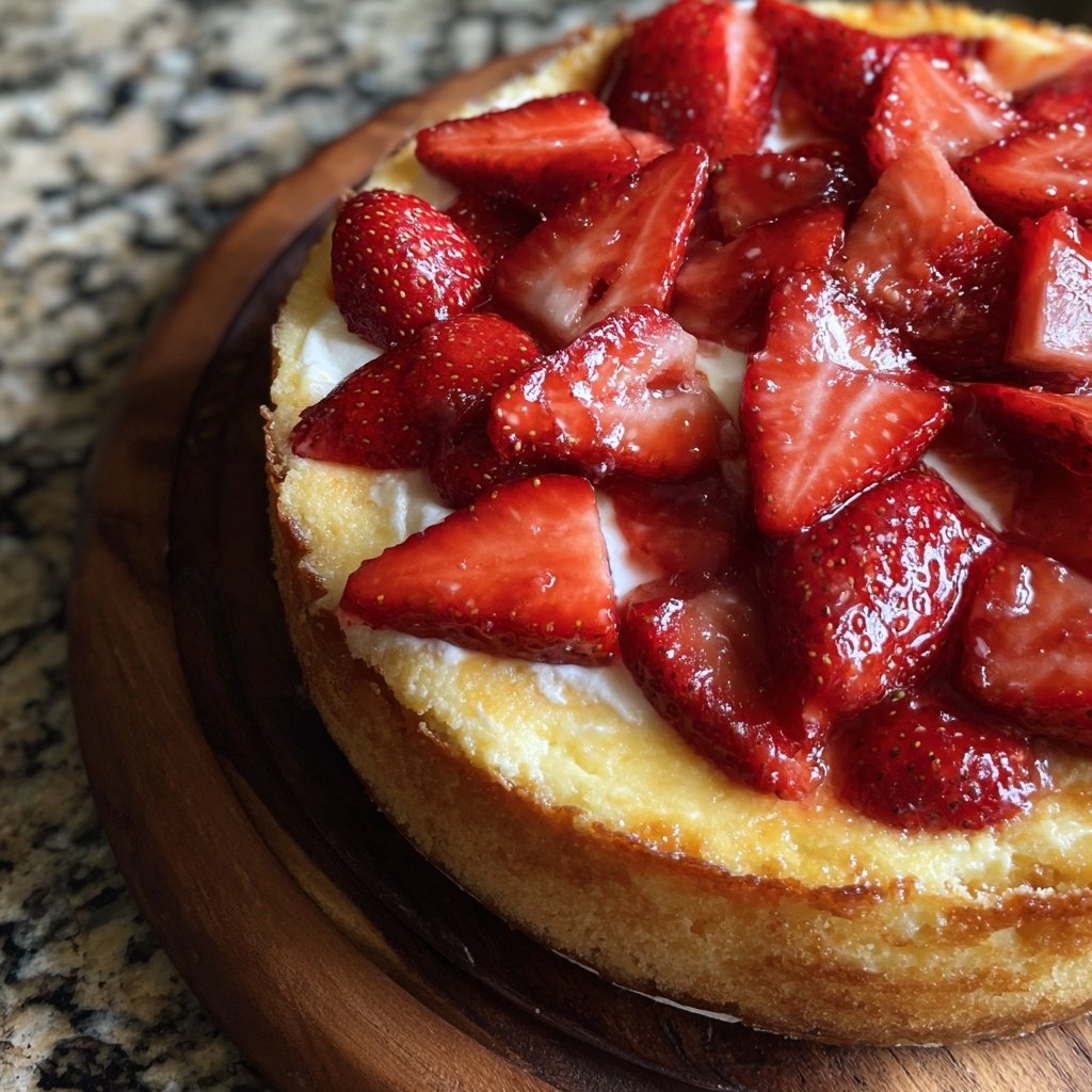 Erdbeerkuchen Mit Schmand