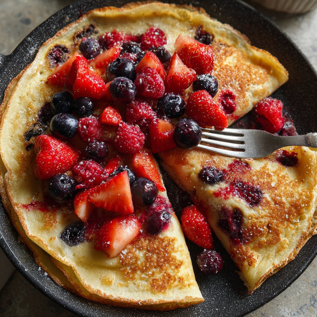Pfannkuchen mit Beerenmix