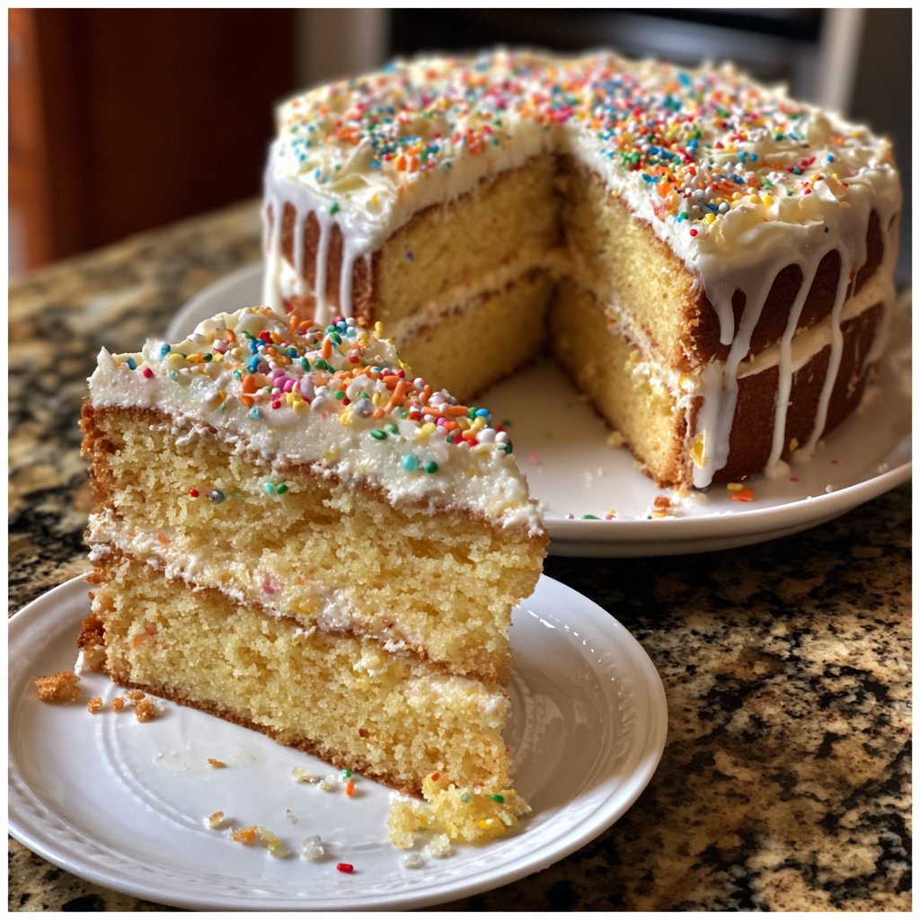 Geburtstagskuchen einfach dekoriert