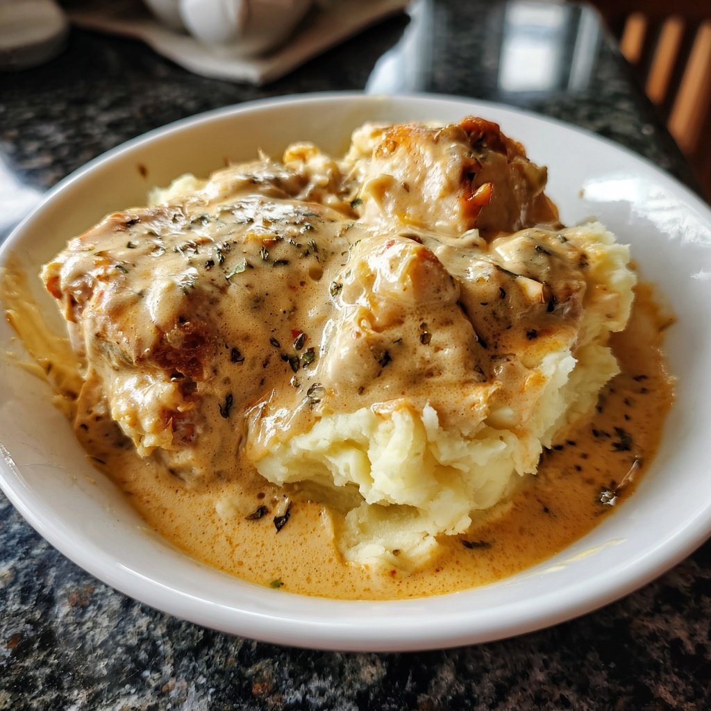 Hausmannskost Cremiges Hähnchen mit Kartoffelpüree