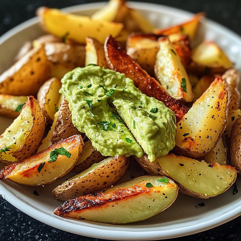Ofenkartoffeln mit Avocado-Dip